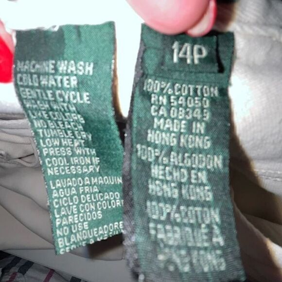 Lauren Jeans Co. off-white jeans 14P - Picture 5 of 5